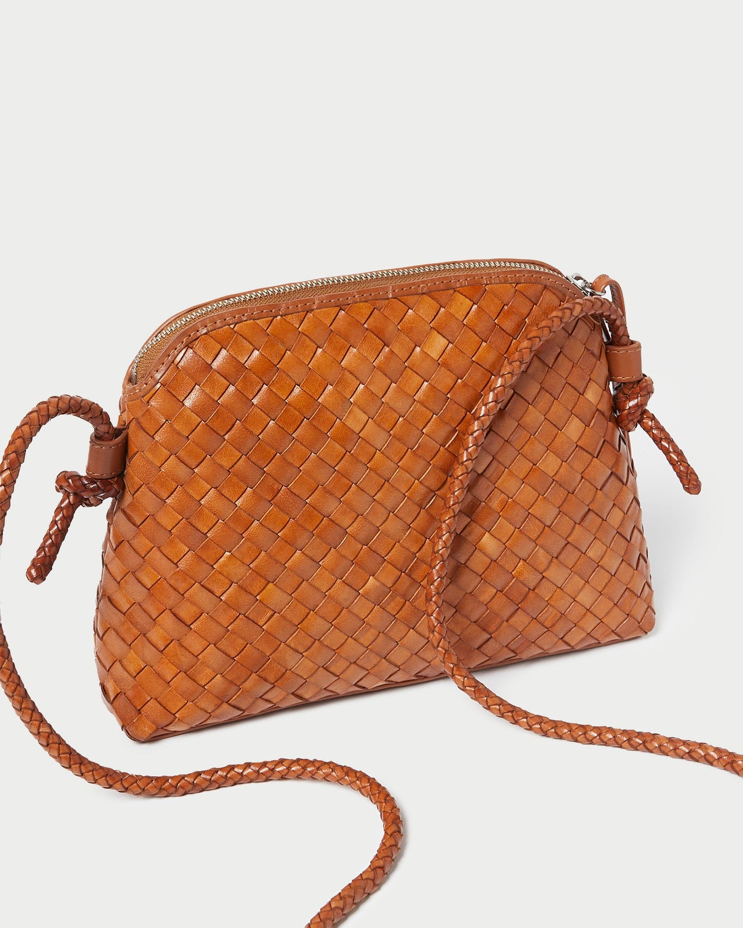 Mallory Timber Woven Leather Crossbody | Loeffler Randall Women