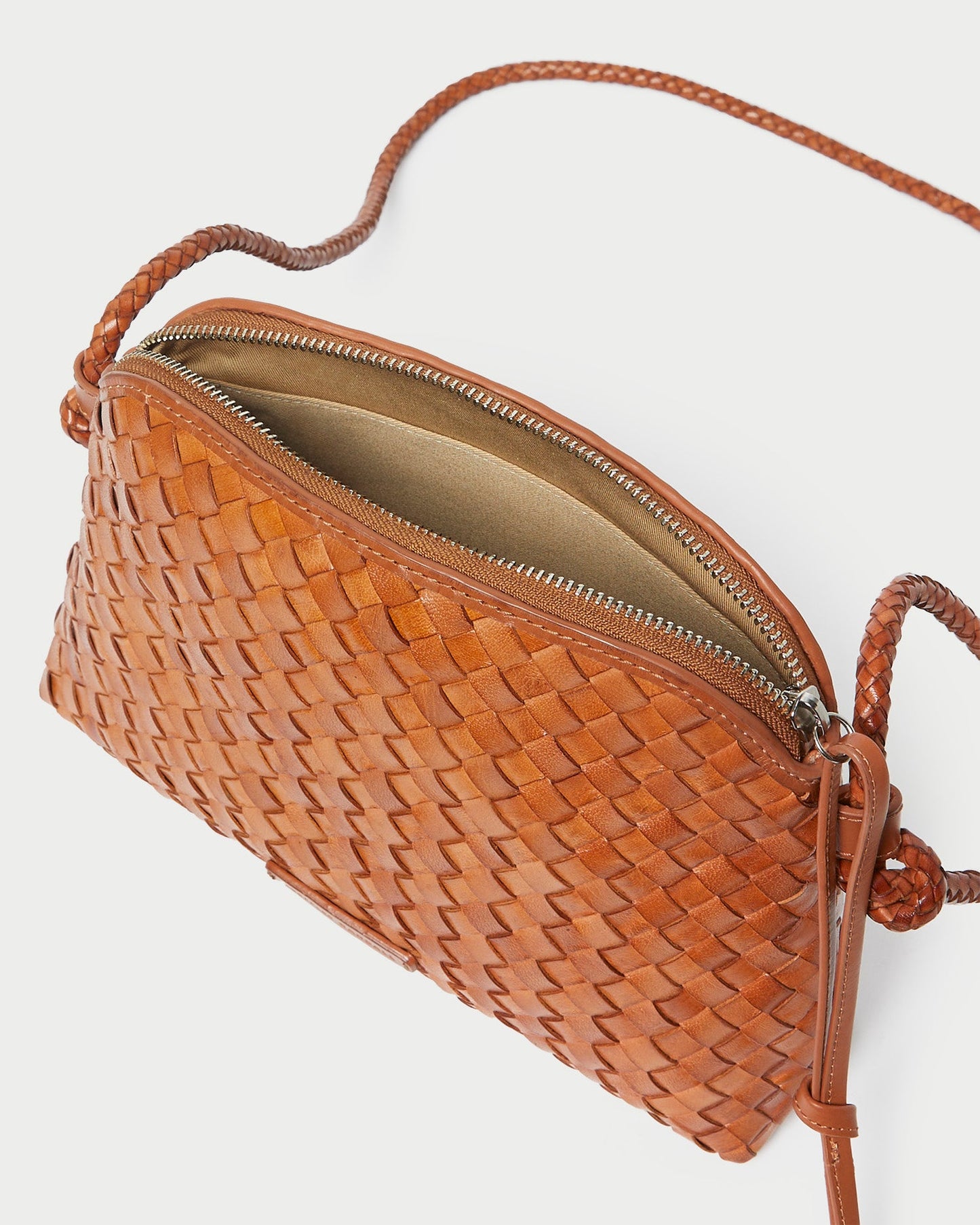 Mallory Timber Woven Leather Crossbody | Loeffler Randall Women
