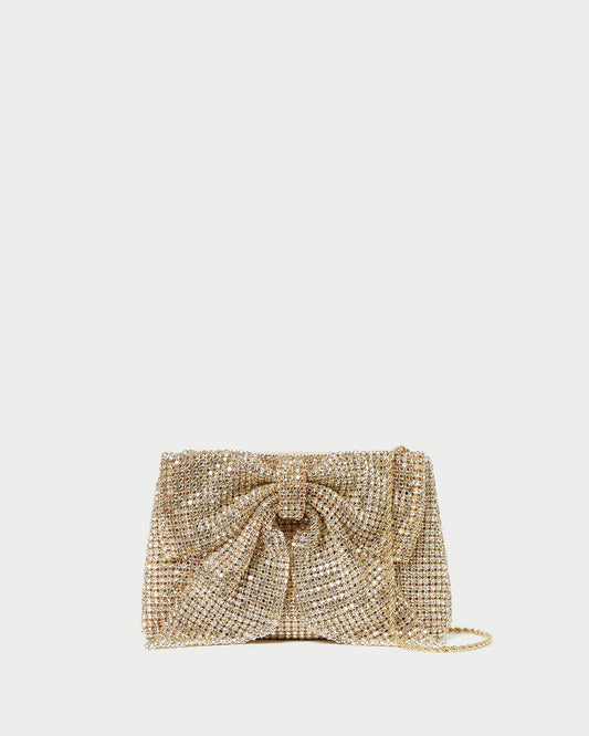 Jolene Gold Diamanté Bow Clutch | Loeffler Randall Women