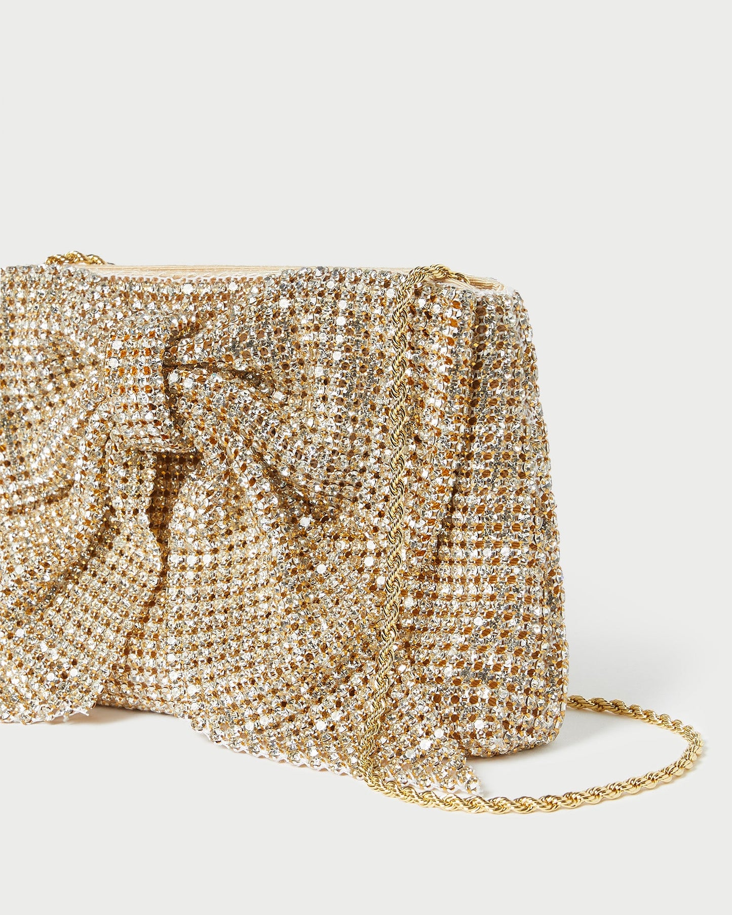 Jolene Gold Diamanté Bow Clutch | Loeffler Randall Women