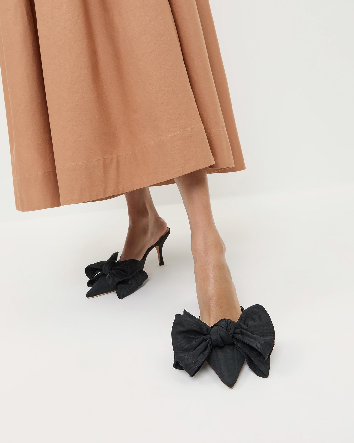 Margot Black Moiré Bow Mule | Loeffler Randall Women