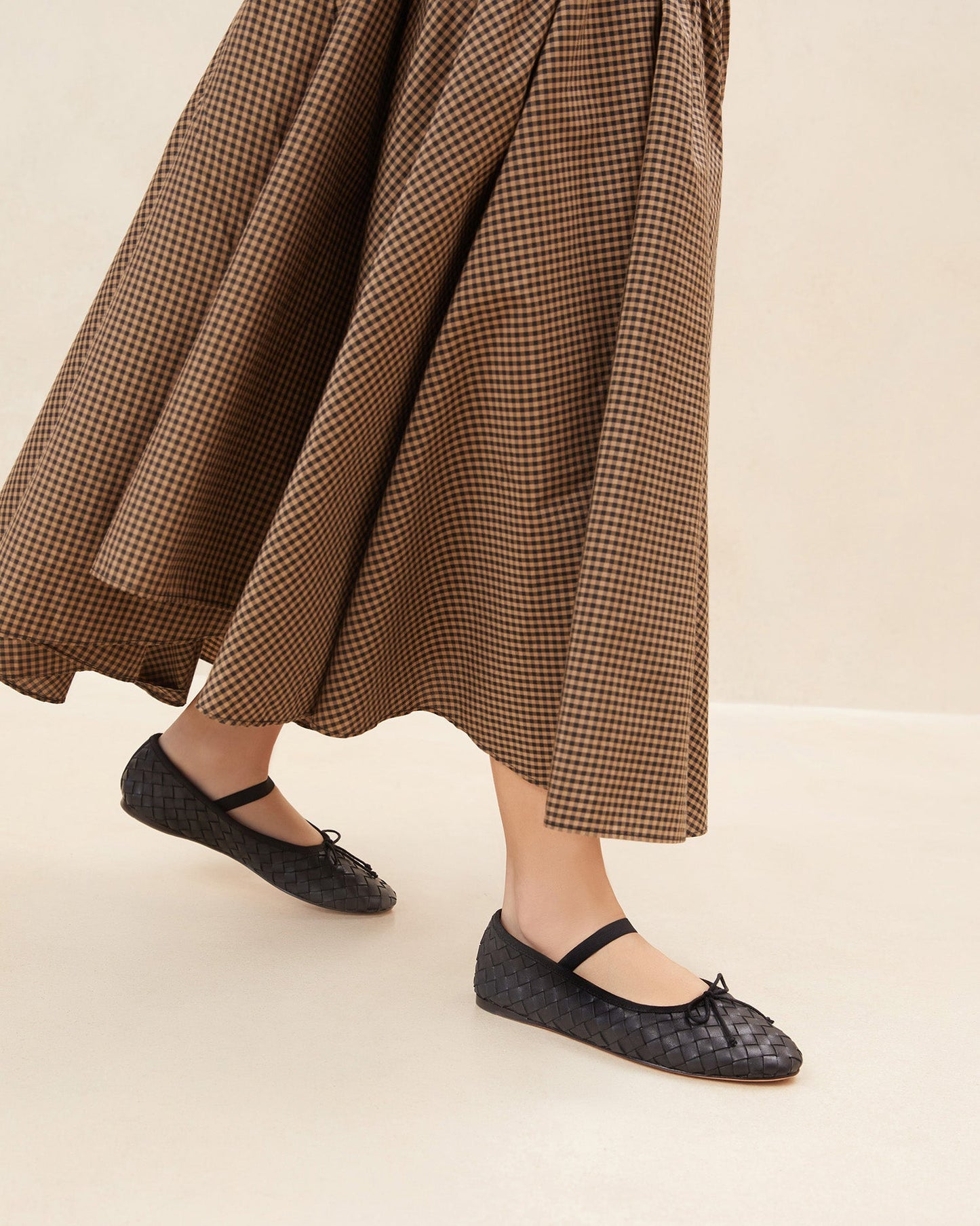 Leonie Black Woven Ballet Flat | Loeffler Randall Women