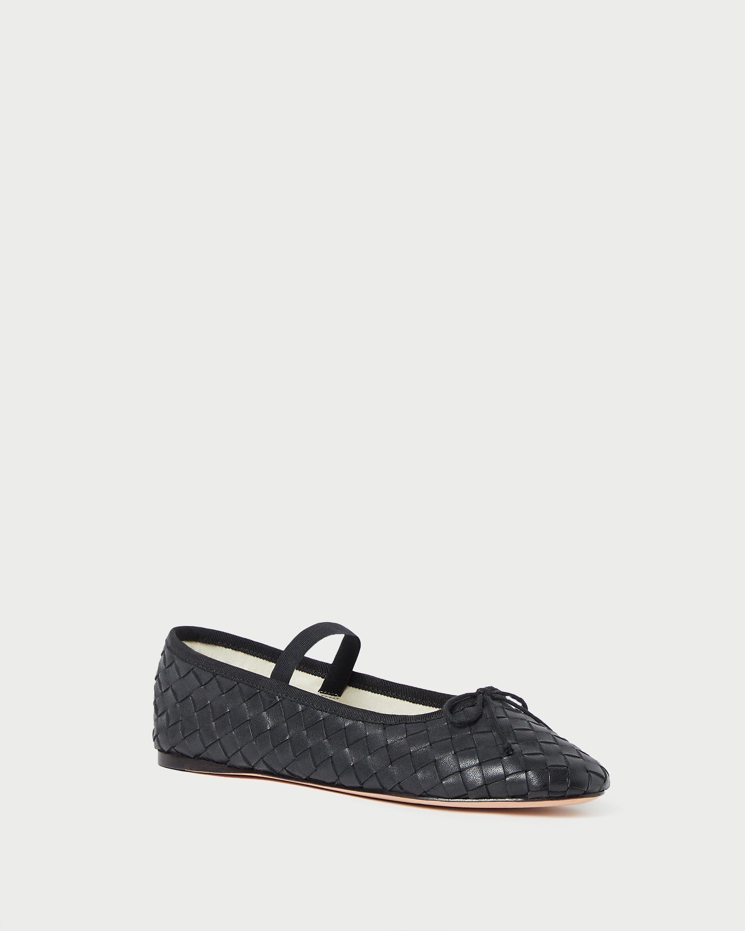 Leonie Black Woven Ballet Flat | Loeffler Randall Women
