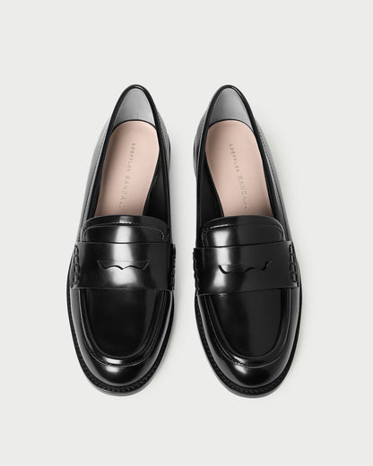 Rachel Black Leather Loafer | Loeffler Randall Women