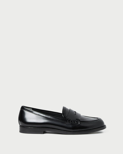 Rachel Black Leather Loafer | Loeffler Randall Women