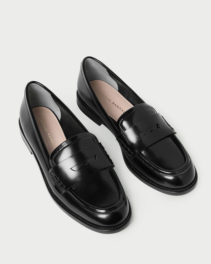 Rachel Black Leather Loafer | Loeffler Randall Women