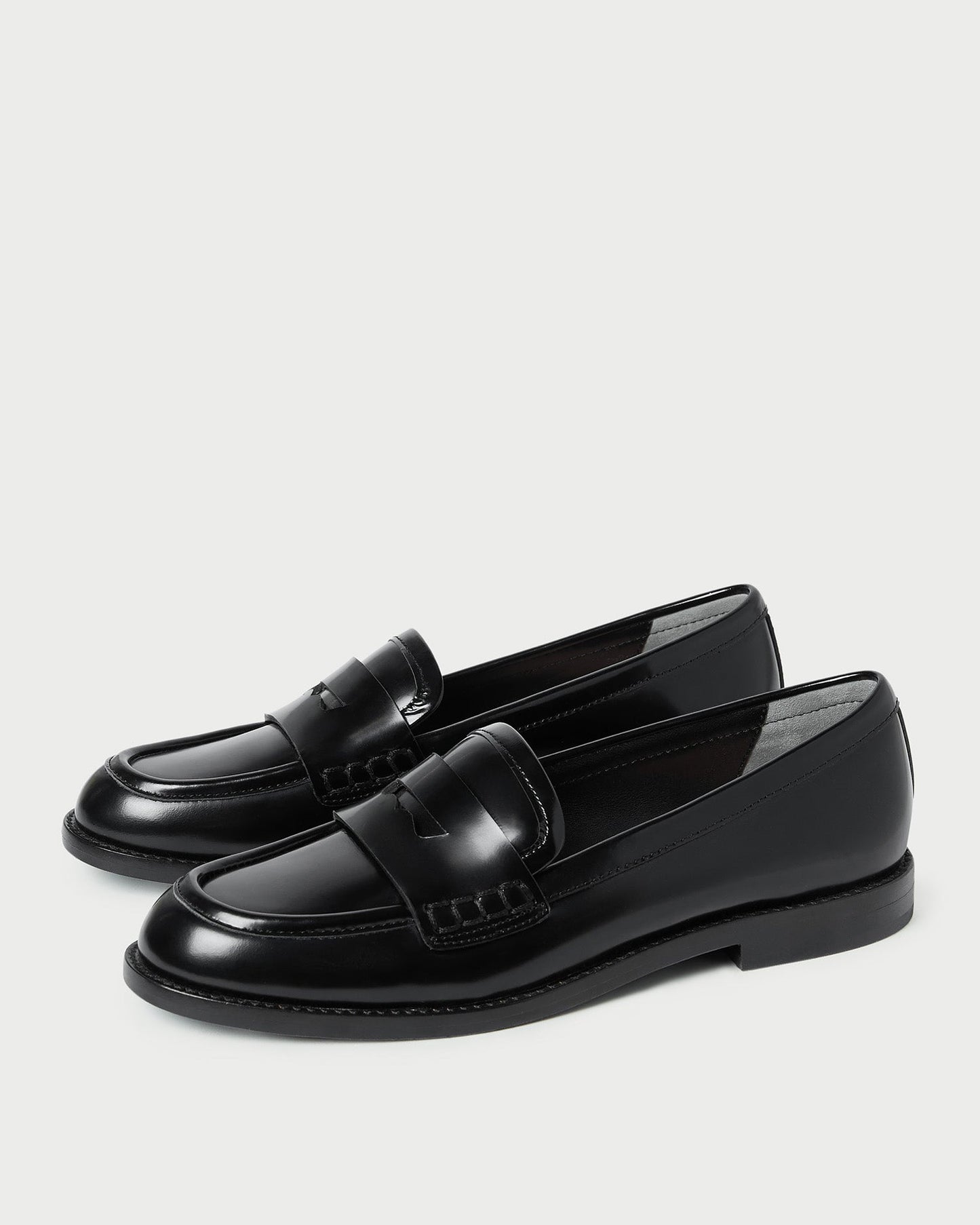 Rachel Black Leather Loafer | Loeffler Randall Women