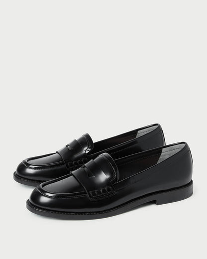 Rachel Black Leather Loafer | Loeffler Randall Women