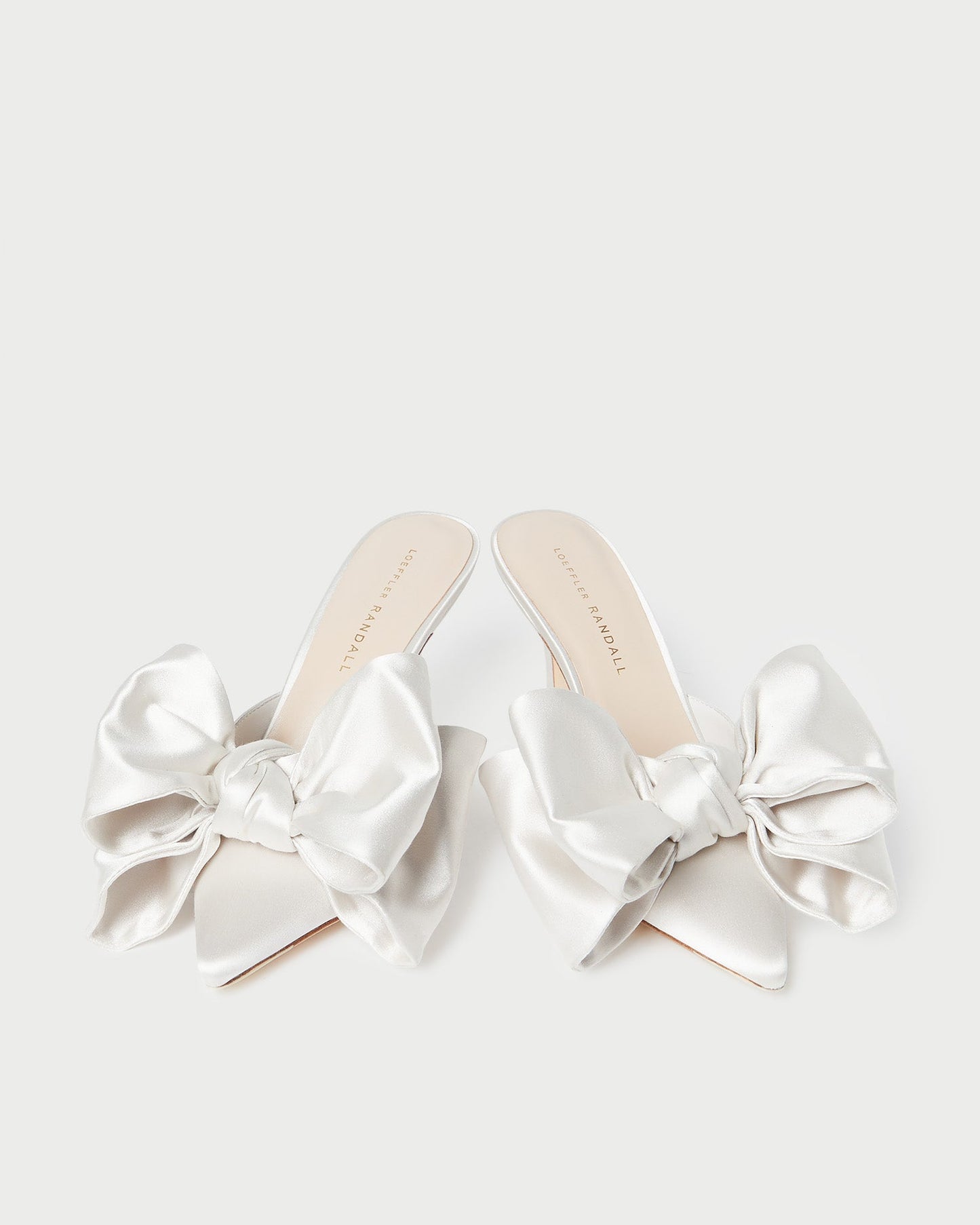 Margot Cream Satin Bow Mule | Loeffler Randall Women