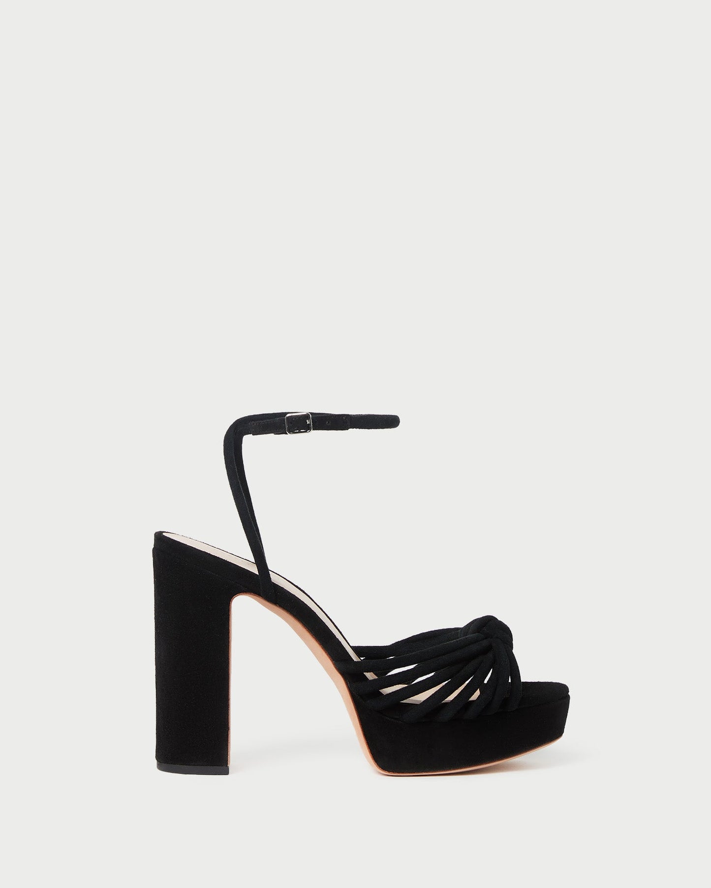 Rivka Black Suede Platform Sandal | Loeffler Randall Women