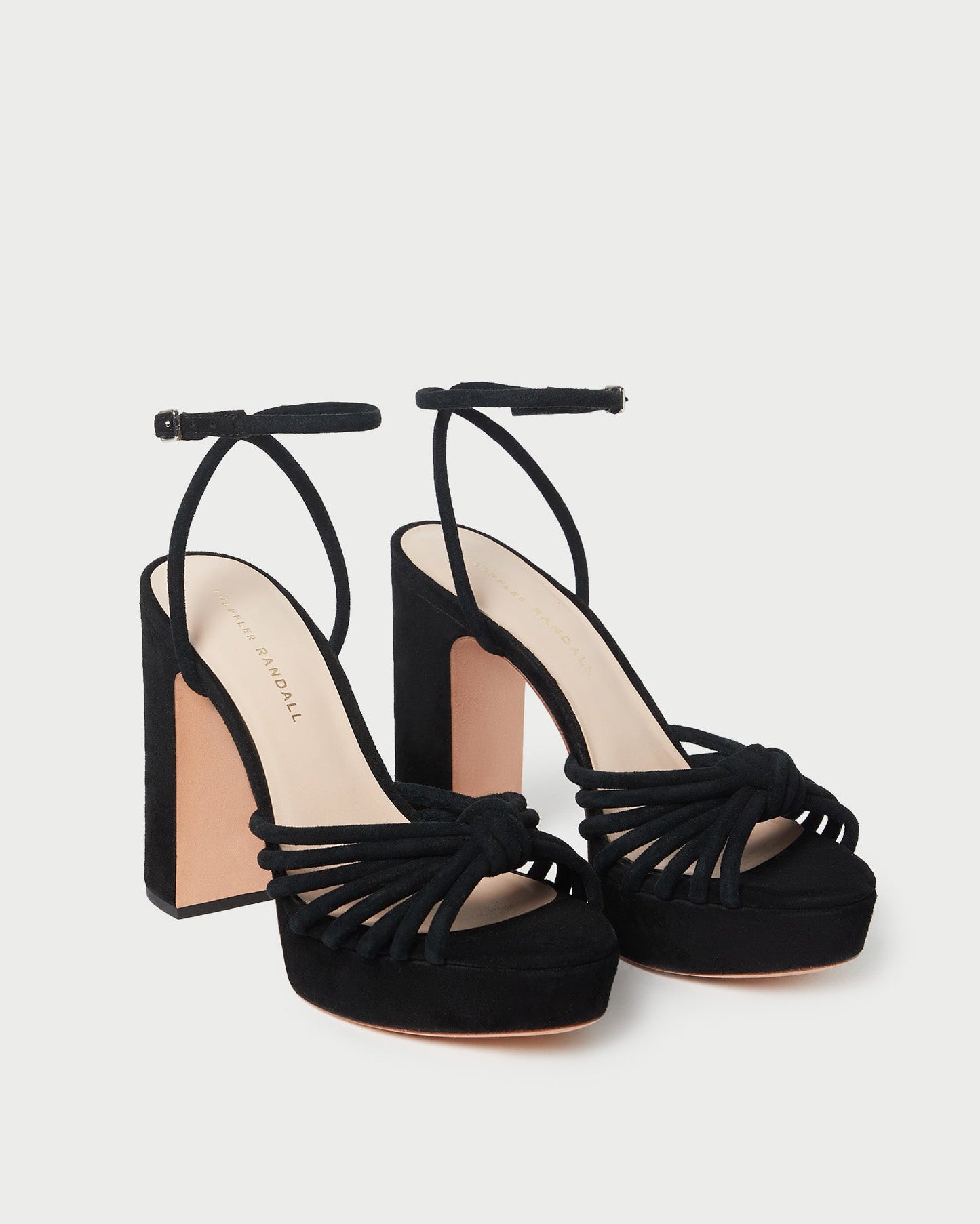Rivka Black Suede Platform Sandal | Loeffler Randall Women
