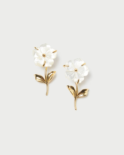 Mai Gold/Pearl Flower Earrings | Loeffler Randall Women