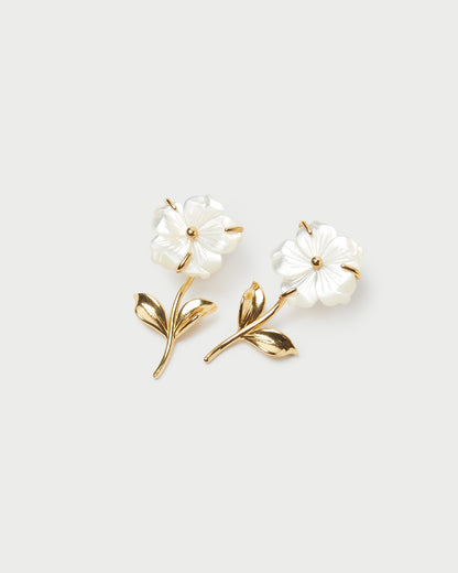 Mai Gold/Pearl Flower Earrings | Loeffler Randall Women