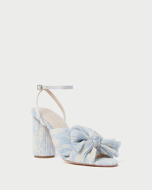 Camellia Blue Floral Bow Heel | Loeffler Randall Women