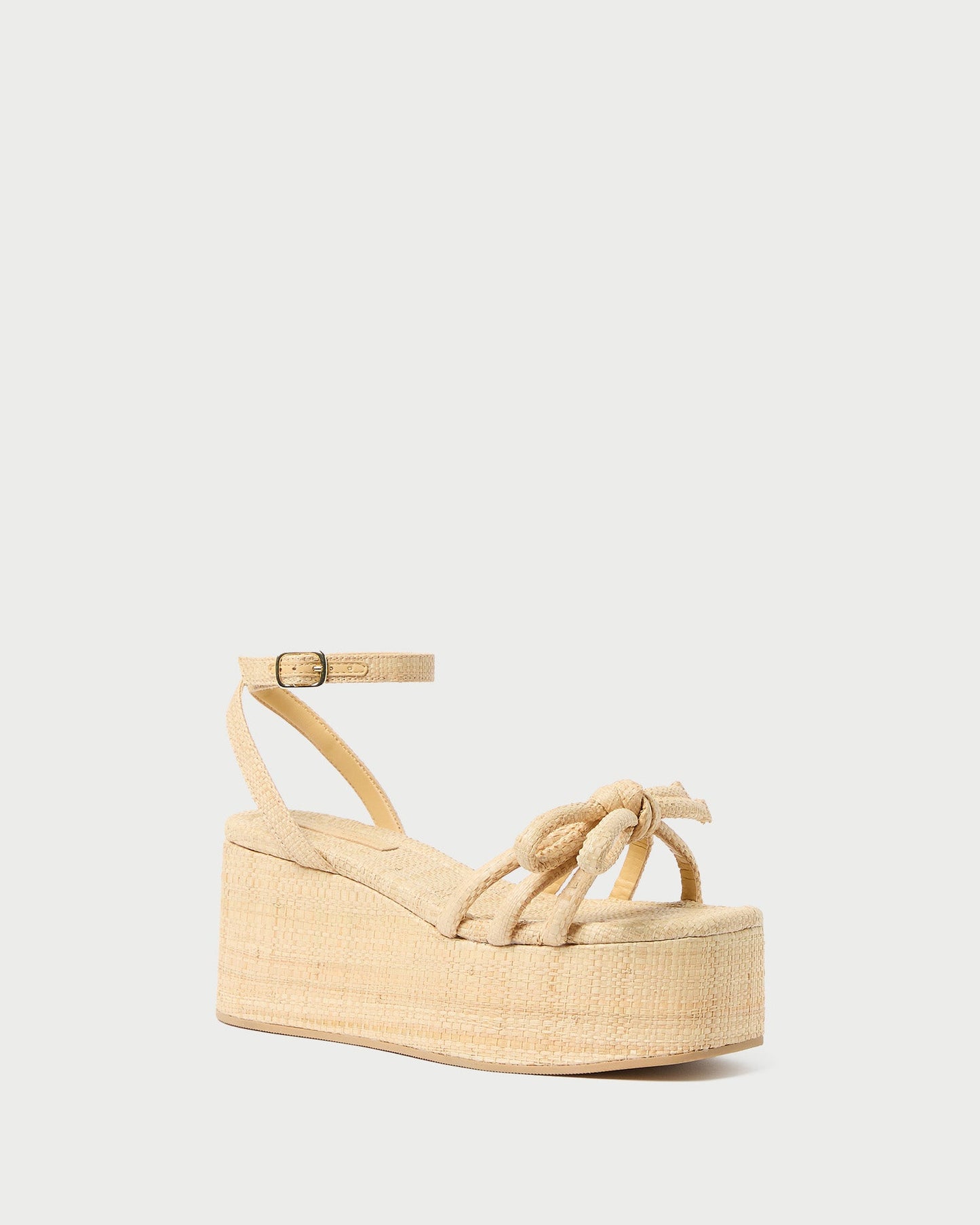 Hudson Natural Raffia Platform Sandal | Loeffler Randall Women