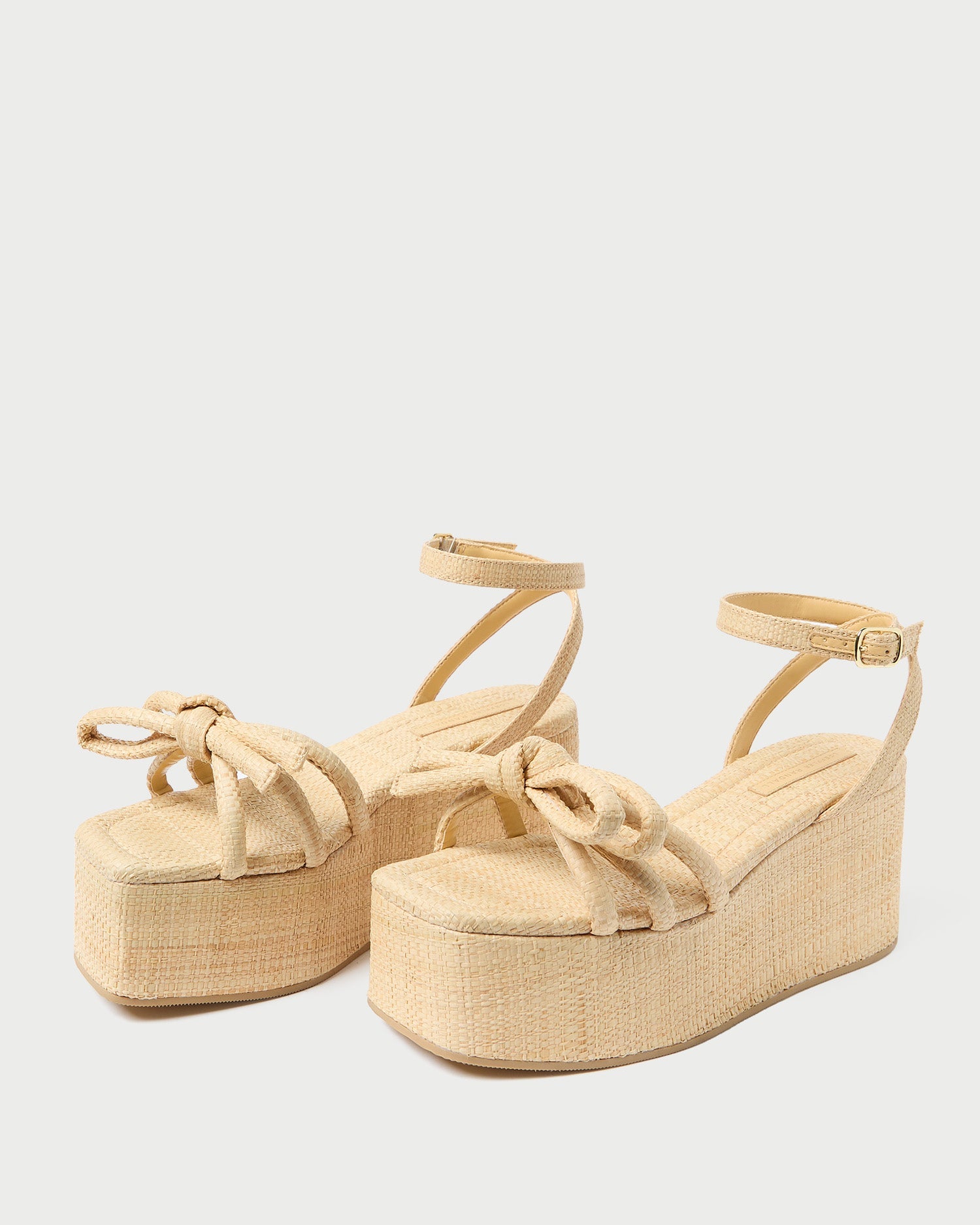 Hudson Natural Raffia Platform Sandal | Loeffler Randall Women