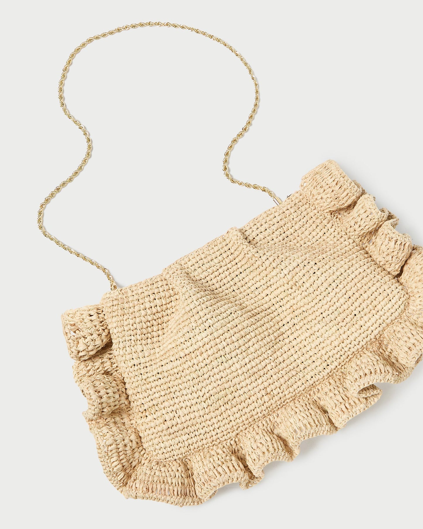 Mavis Natural Raffia Ruffle Clutch | Loeffler Randall Women