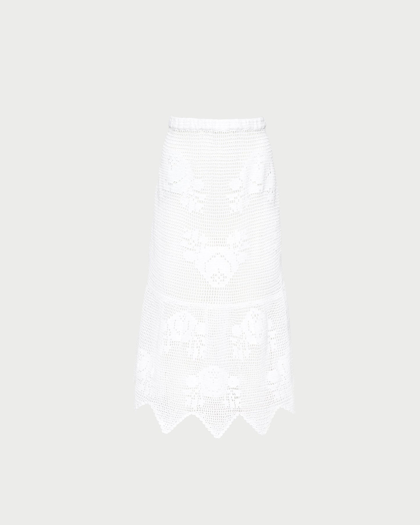 Sullivan Cream Crochet Skirt | Loeffler Randall Women