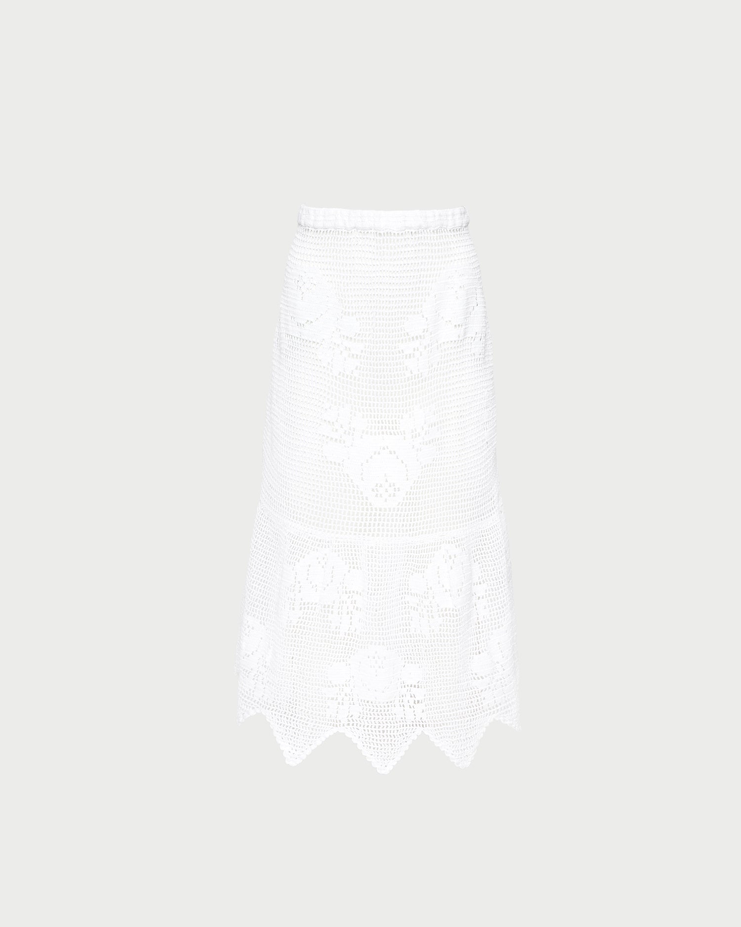 Sullivan Cream Crochet Skirt | Loeffler Randall Women