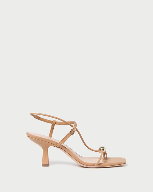 Triana Dune Leather Mid-Heel Sandal | Loeffler Randall Women