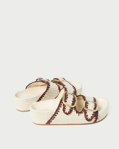 Theo Cream Two-Band Sandal | Loeffler Randall Women
