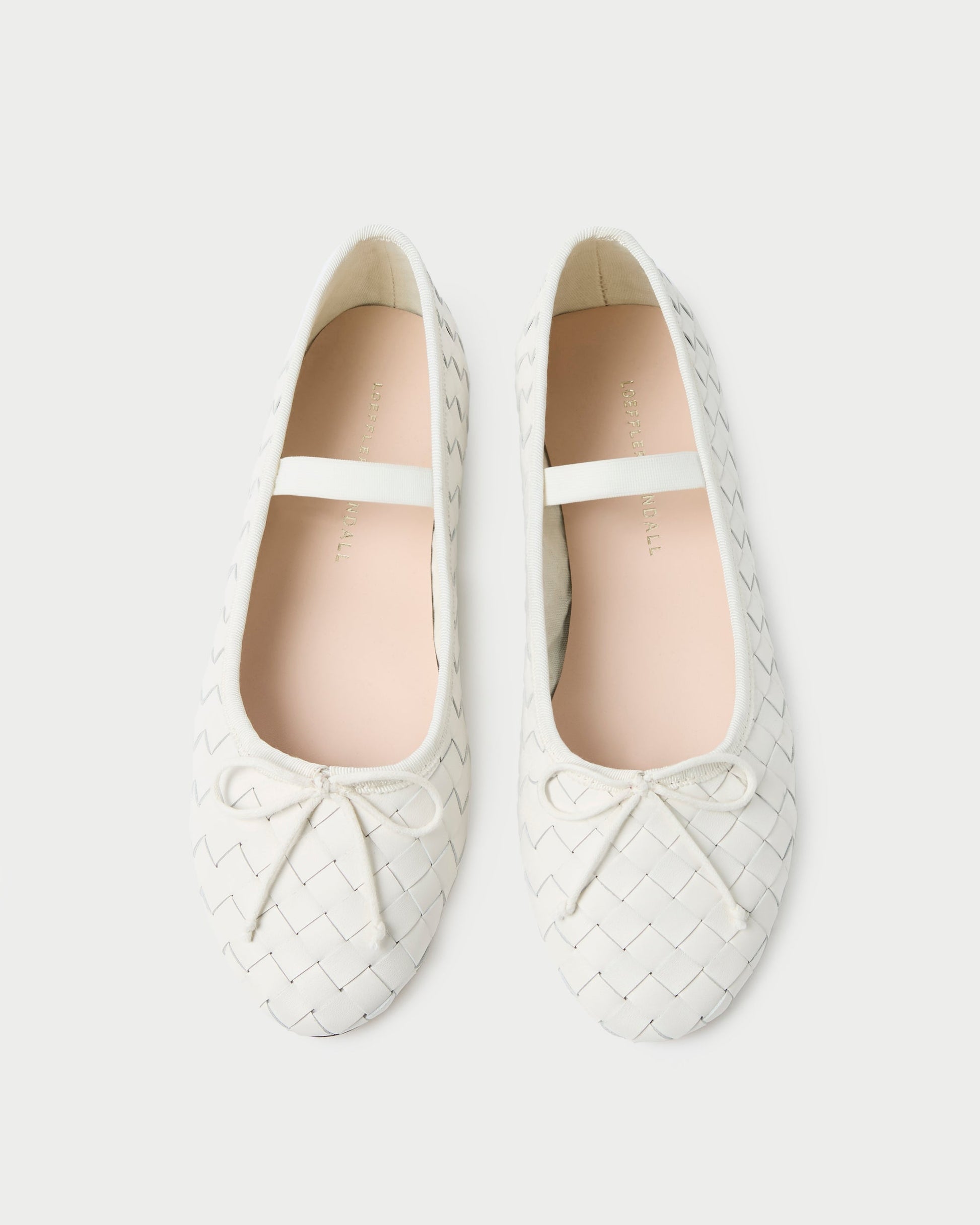 Leonie Cream Woven Ballet Flat | Loeffler Randall Women