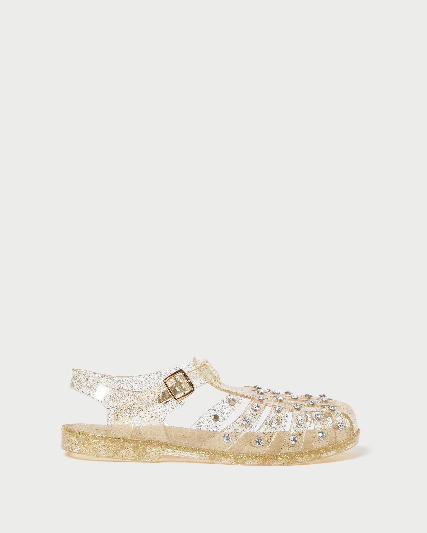 Rhys Champagne Glitter Jelly Sandal | Loeffler Randall Women