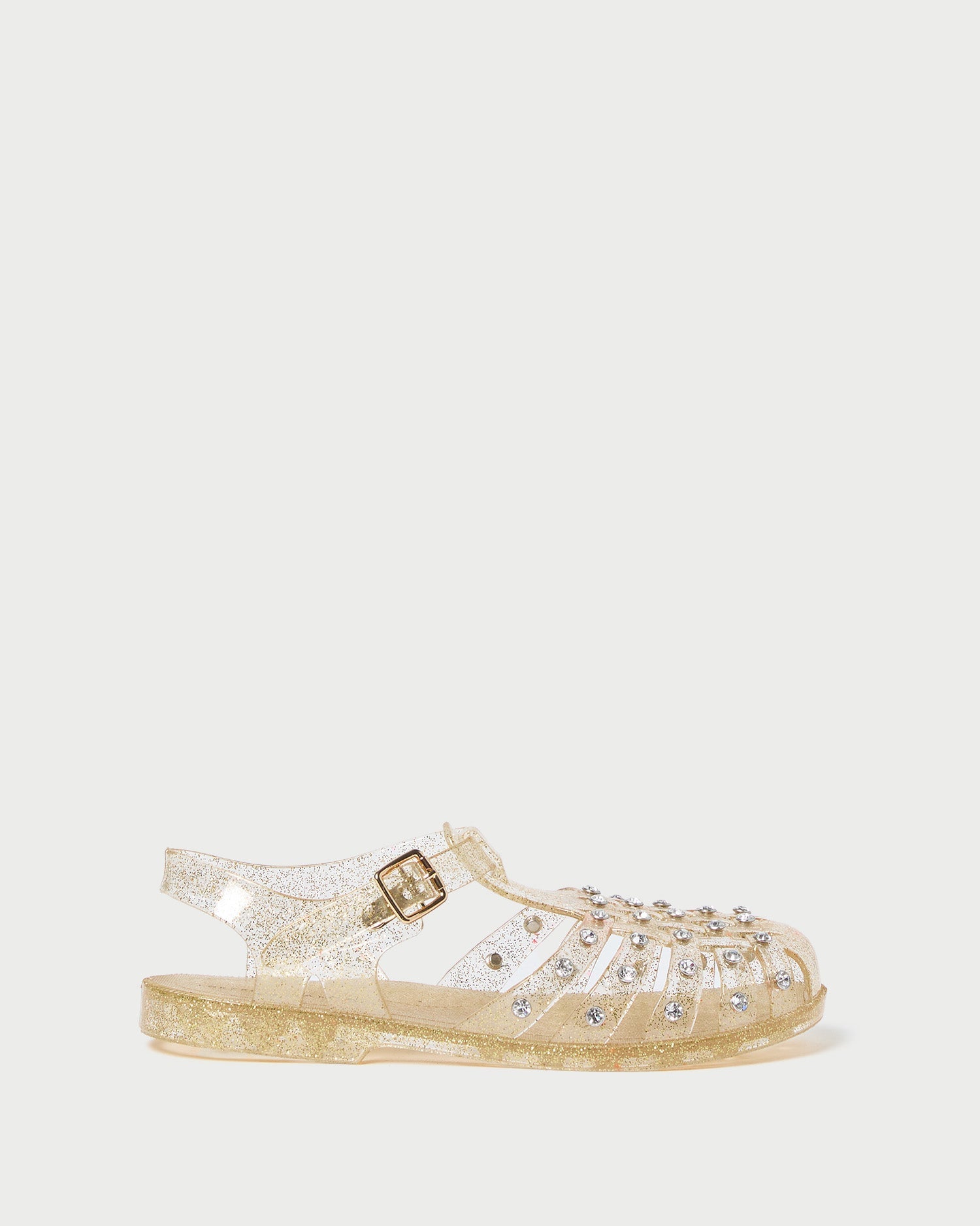 Rhys Champagne Glitter Jelly Sandal | Loeffler Randall Women