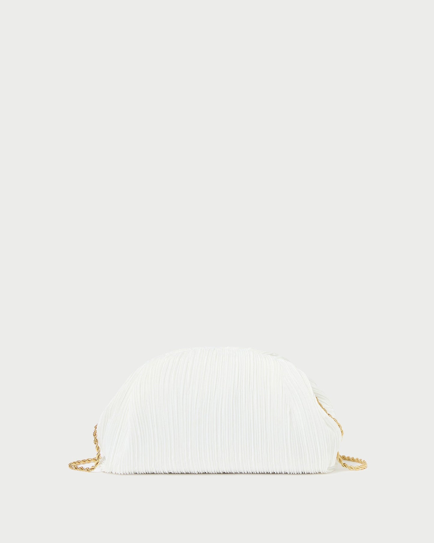 Bailey White Pleated Dome Clutch | Loeffler Randall Women