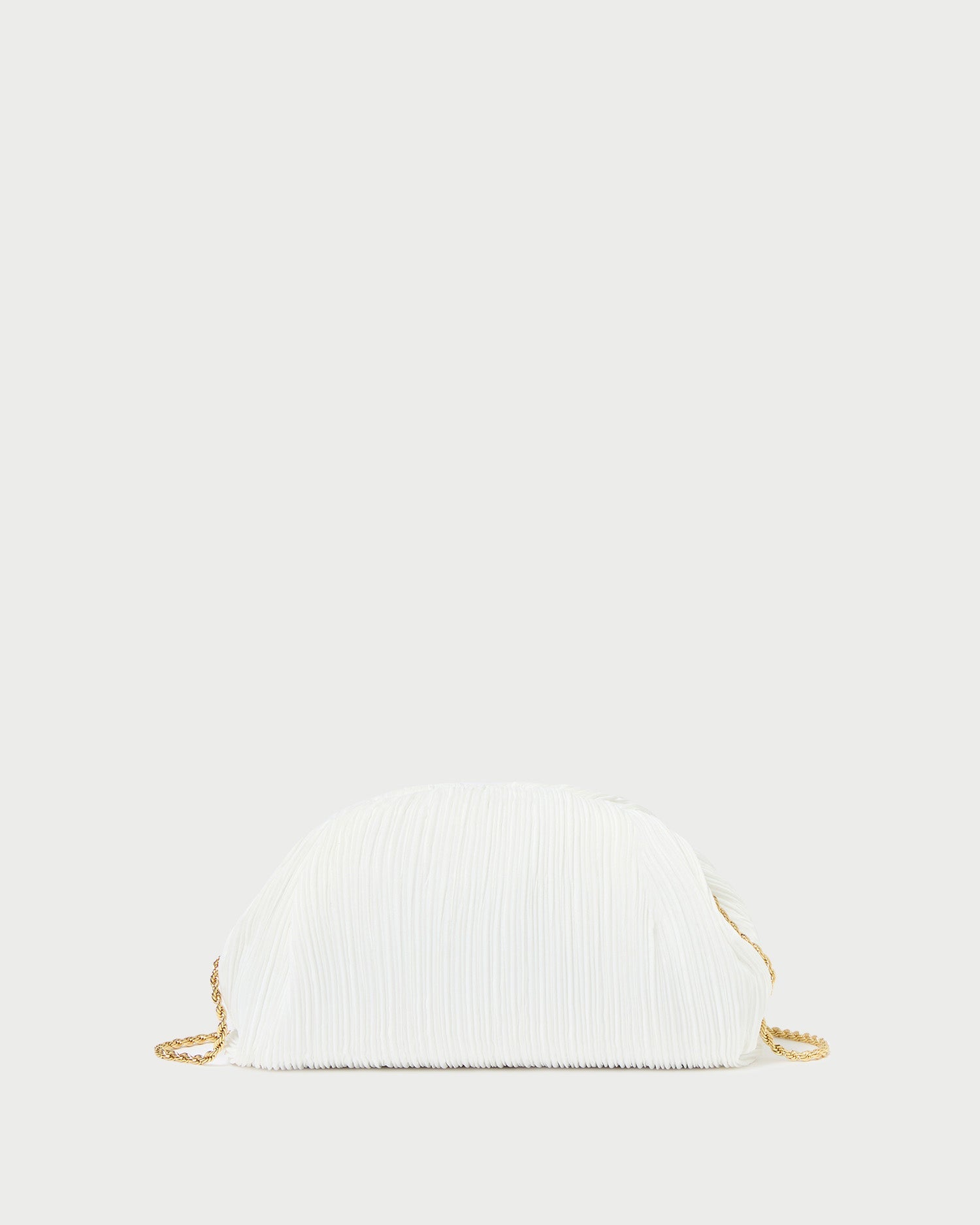 Bailey White Pleated Dome Clutch | Loeffler Randall Women