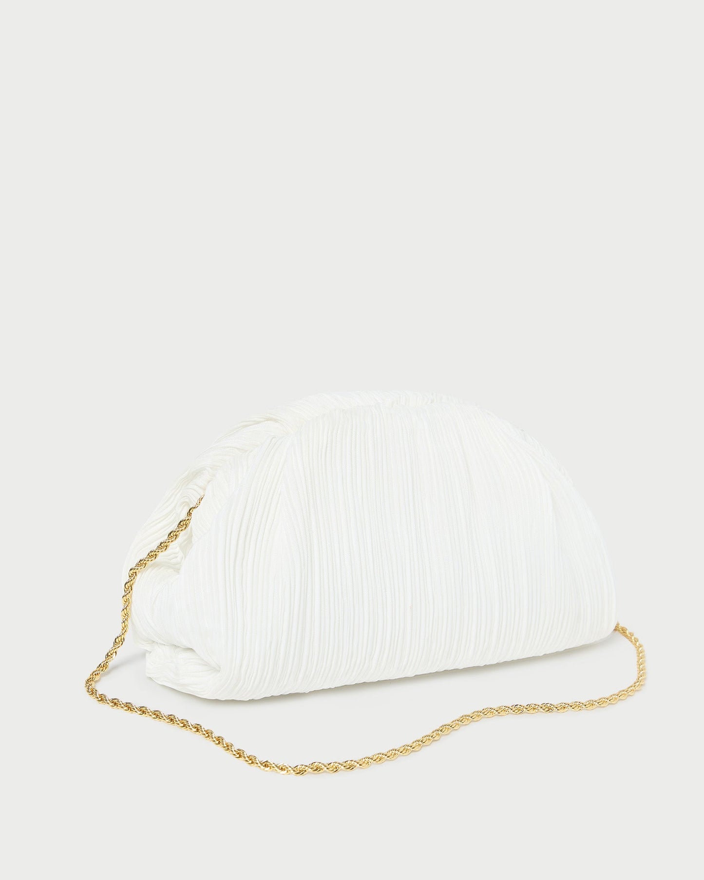 Bailey White Pleated Dome Clutch | Loeffler Randall Women