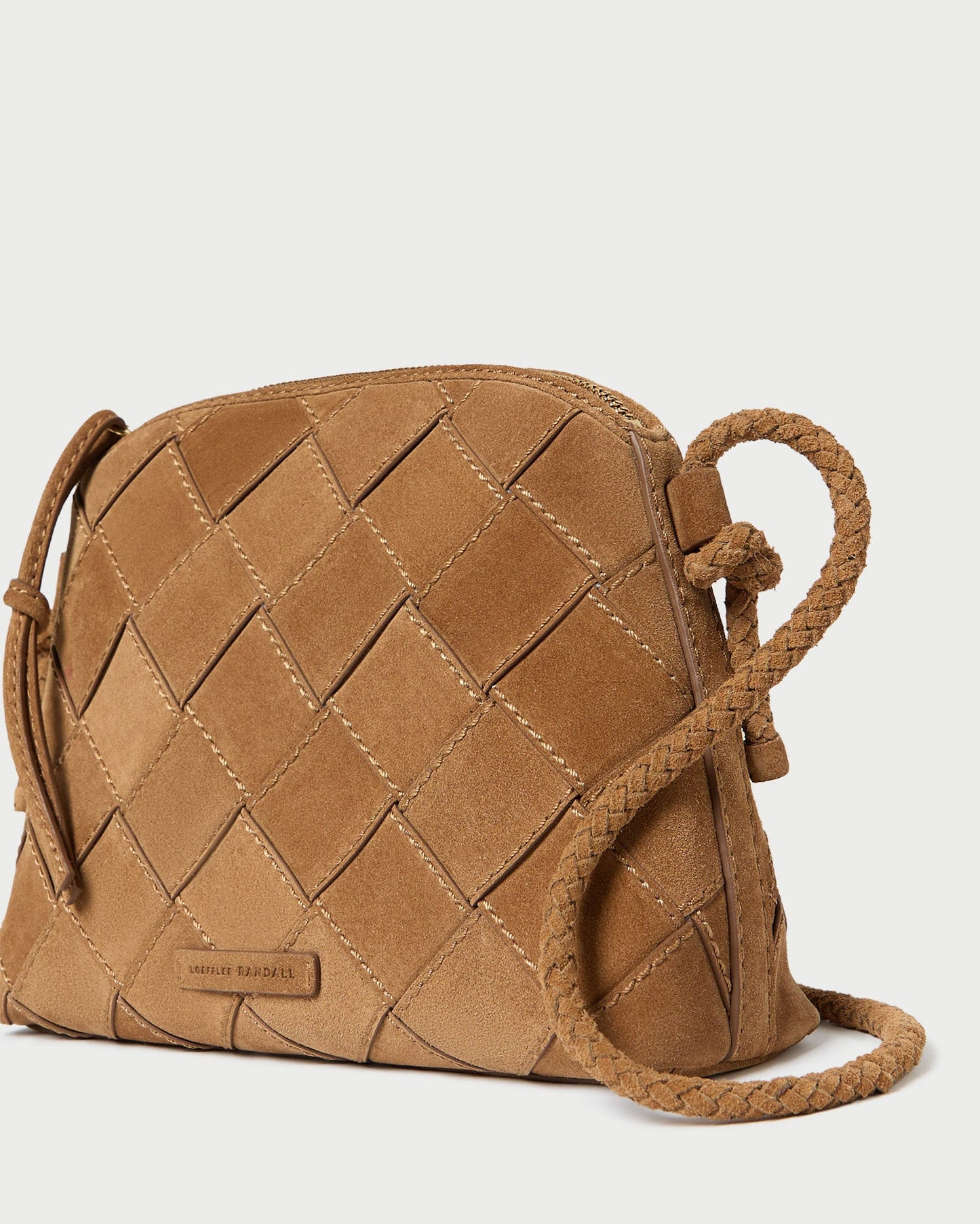 Mallory Toffee Woven Suede Crossbody | Loeffler Randall Women