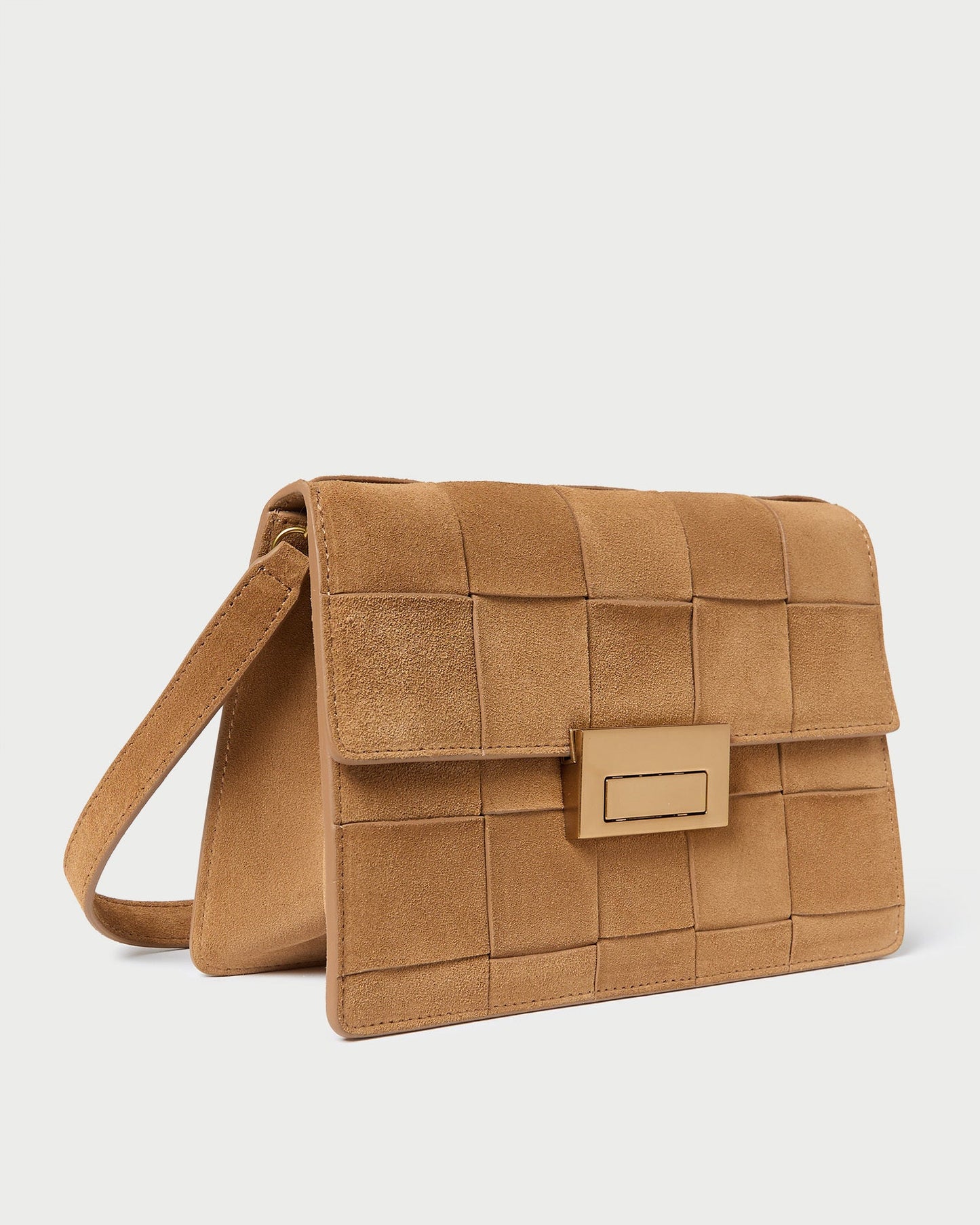 Delphine Toffee Suede Shoulder Bag | Loeffler Randall Women