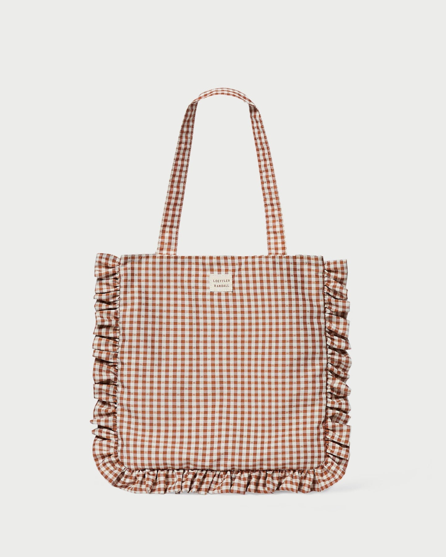 Justine Brown Gingham Ruffle Tote | Loeffler Randall Women