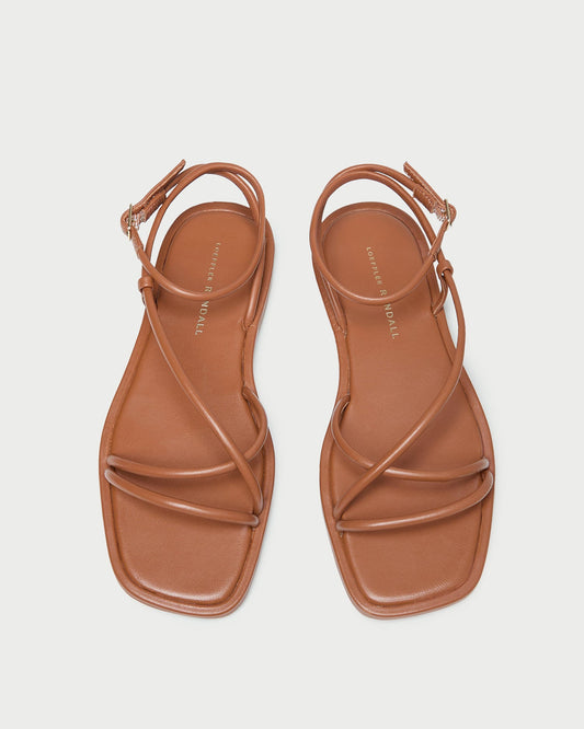 Noor Timber Leather Flat Sandal | Loeffler Randall Women