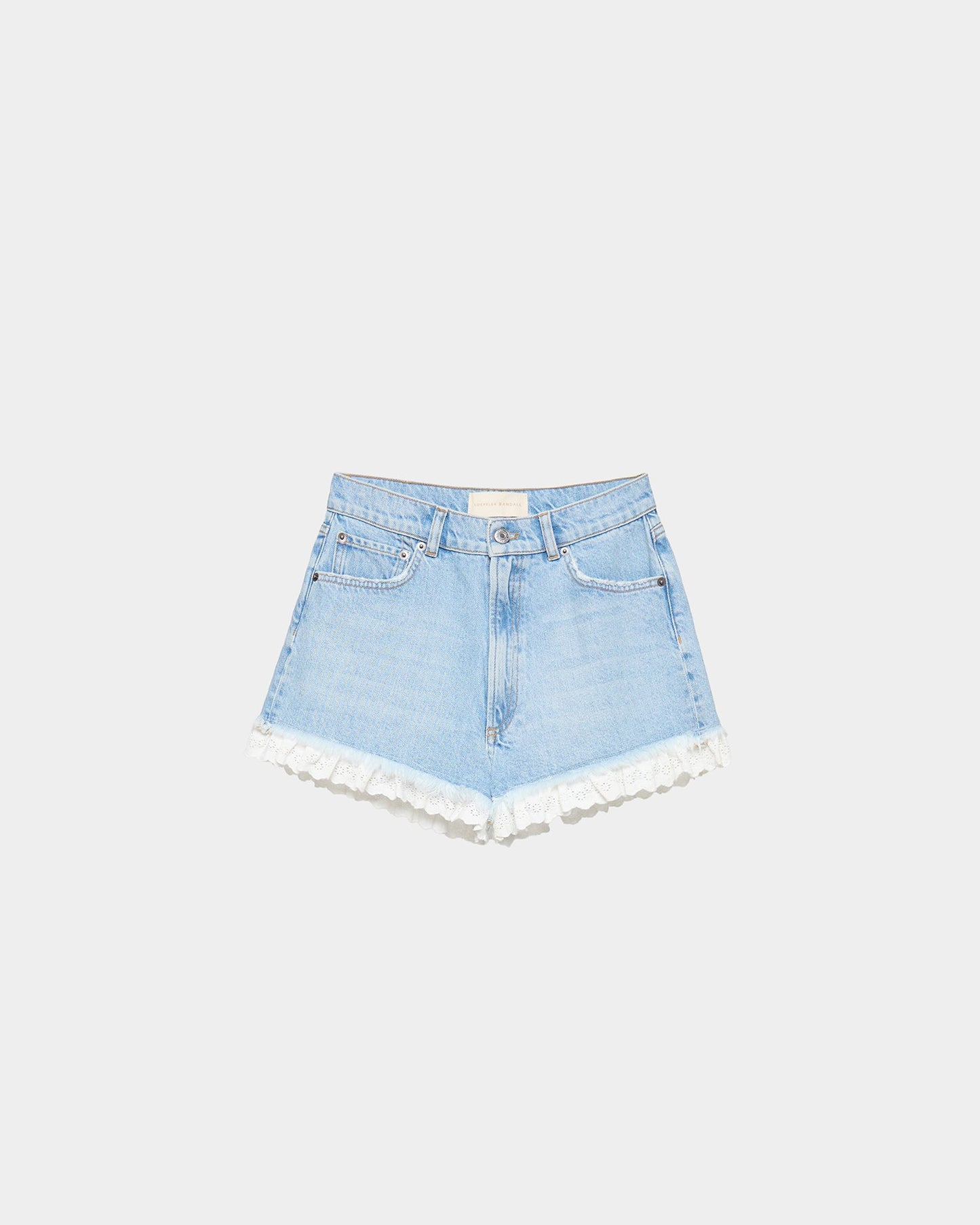Kay Lace-Trimmed Denim Shorts | Loeffler Randall Women