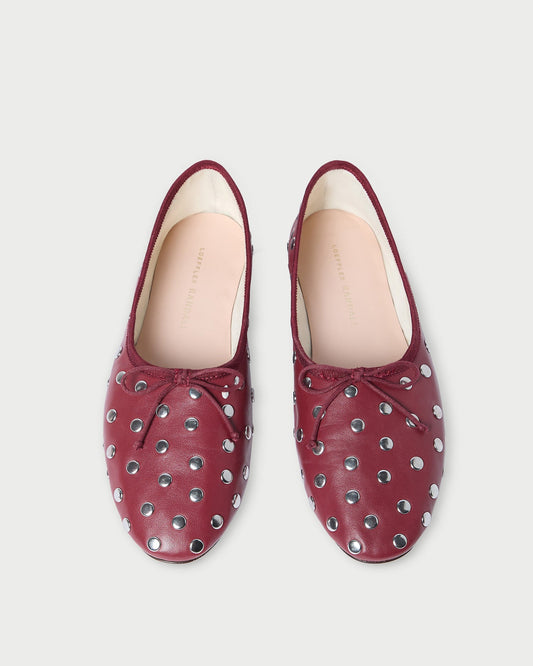 Landon Wine/Silver Ballet Flat | Loeffler Randall Women