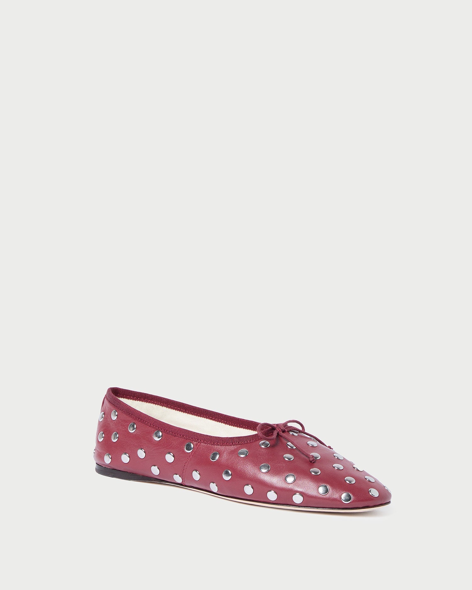 Landon Wine/Silver Ballet Flat | Loeffler Randall Women
