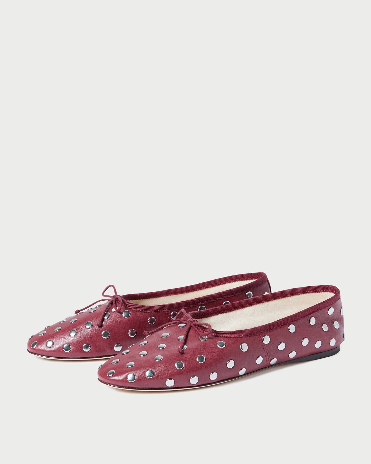 Landon Wine/Silver Ballet Flat | Loeffler Randall Women