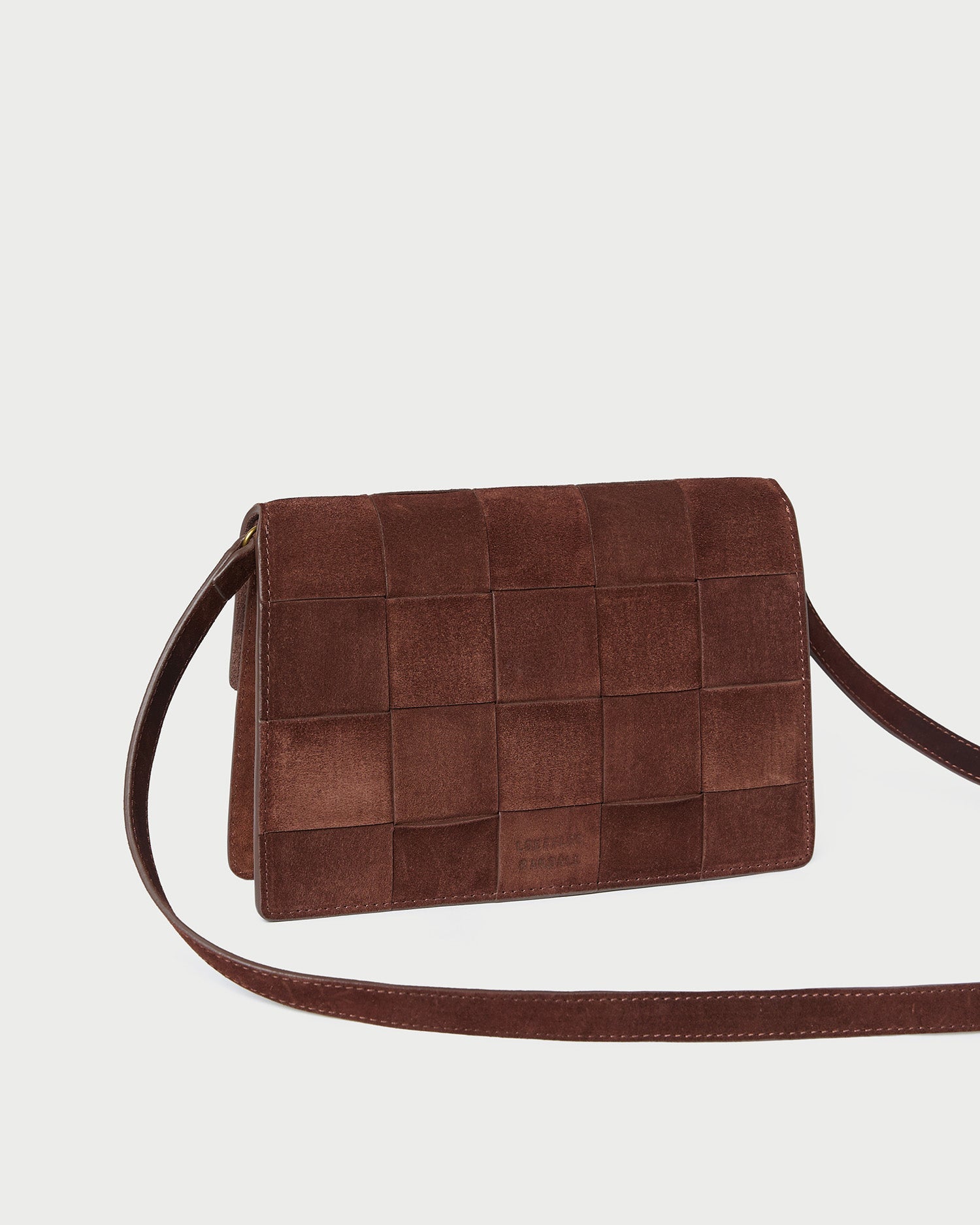 Delphine Espresso Suede Shoulder Bag | Loeffler Randall Women
