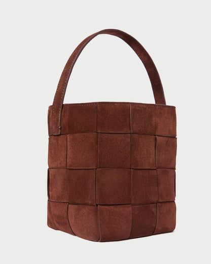 Laith Espresso Suede Bucket Bag | Loeffler Randall Women