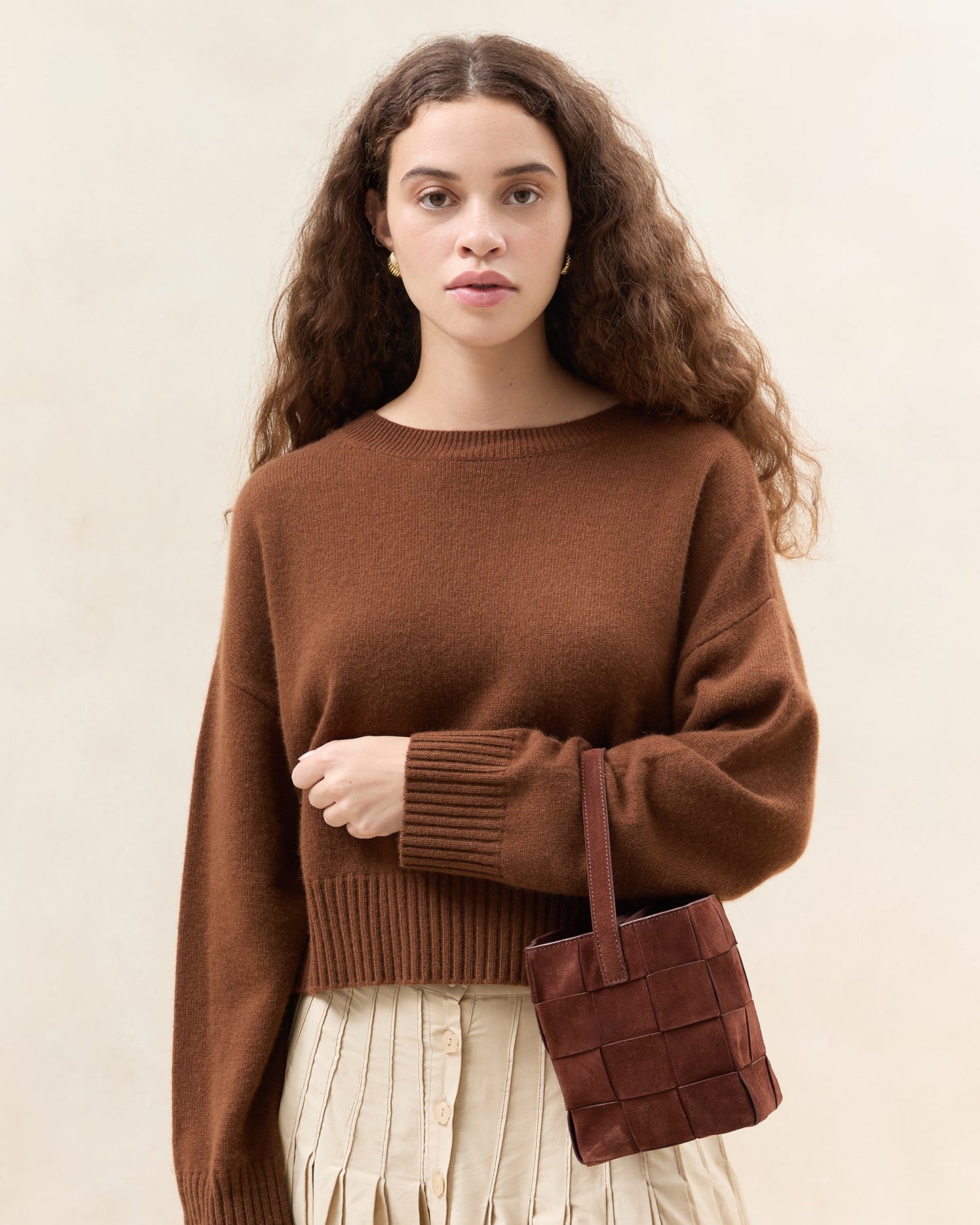 Laith Espresso Suede Bucket Bag | Loeffler Randall Women