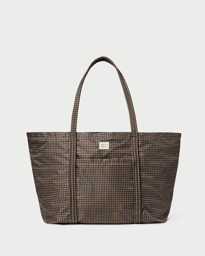 Dina Brown/Black Check Travel Tote | Loeffler Randall Women