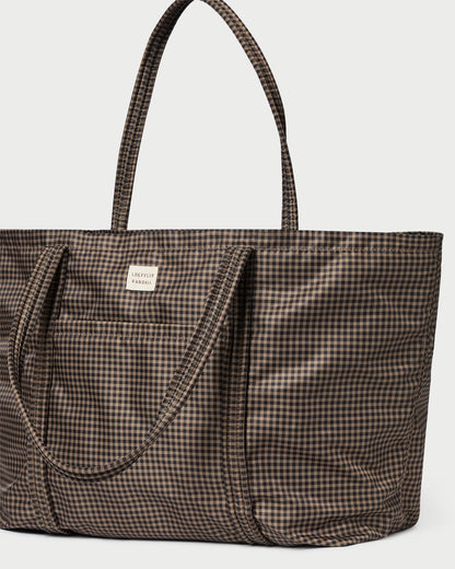 Dina Brown/Black Check Travel Tote | Loeffler Randall Women