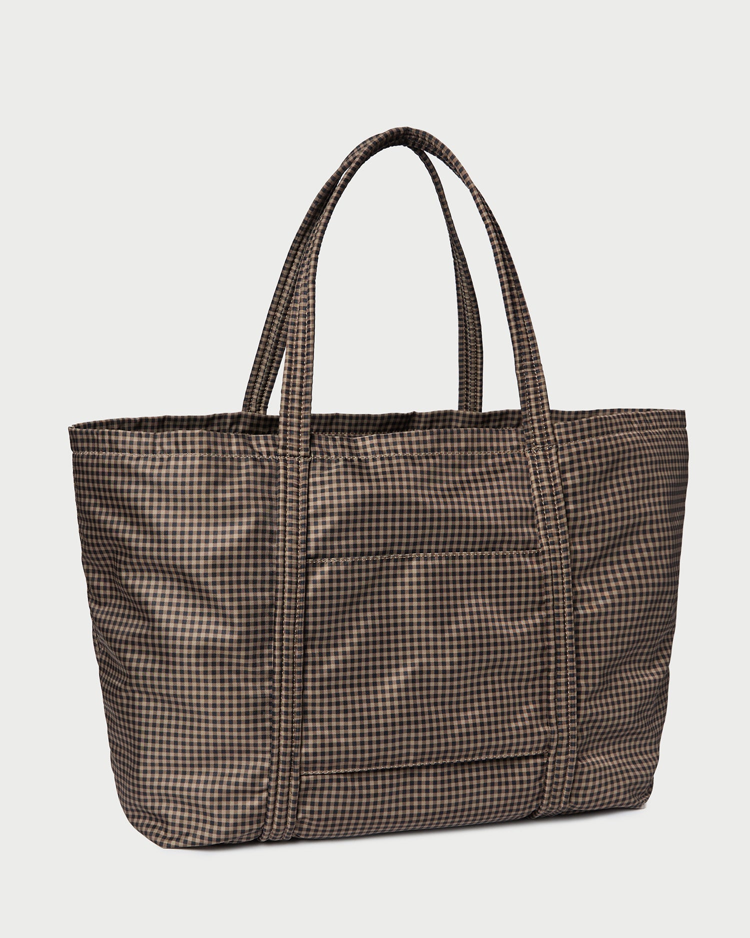 Dina Brown/Black Check Travel Tote | Loeffler Randall Women