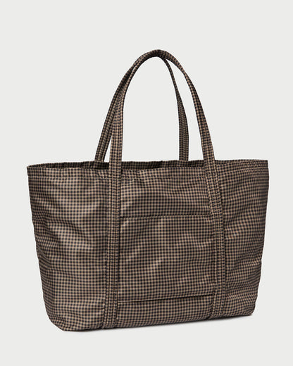 Dina Brown/Black Check Travel Tote | Loeffler Randall Women