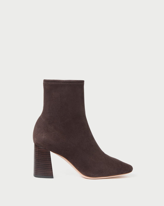 Elise Brown Suede Stretch Bootie | Loeffler Randall Women