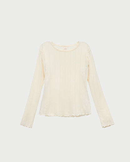 Lolo Pointelle Long-Sleeve Tee | Loeffler Randall Women
