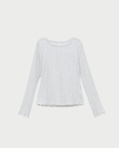 Lolo Pointelle Long-Sleeve Tee | Loeffler Randall Women