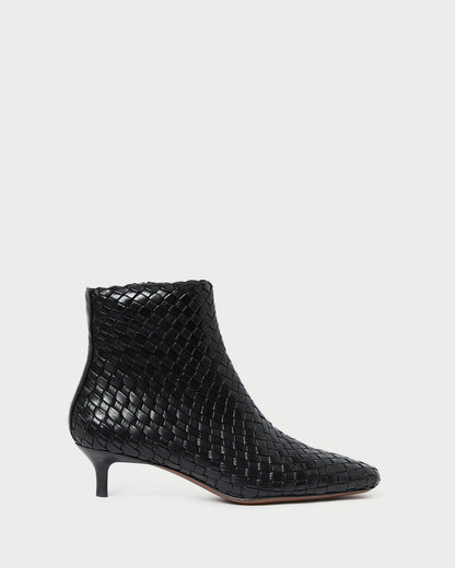 Marcella Black Woven Ankle Boot | Loeffler Randall Women